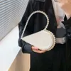 Evening Bags Heart Shaped Diamond Clutch For Women Designer Chic Metal Handle Shiny Sequins Purse Female Wedding Handbags