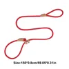 Colliers pour chiens, corde coulissante, laisse d'entraînement, confortable, haute résistance, 1.5m, accessoires en plomb tissé pour la marche