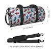 Duffel bags sapatos de boliche moda saco de viagem listras treinamento ginásio masculino impresso grande capacidade bonito esportes fitness bagswaterproof bolsas