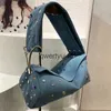 Sacs à bandoulière Couleur Rinestones Rivet Aisselles Décorer pour les femmes Designer de luxe et sac à main 2023 Nouveau dans Fasion Wide Soulder StrapsH2422