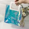 Envoltório de presente 1 pc festa de casamento claro bolsa saco cosméticos sacos de pvc transparente tote aniversário de natal para buquês de flores de viagem