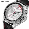 MEGIR Military Watch Men Relogio Masculino Fashion Luminous Army Watches Clock Hour Waterproof Men Wrist Watch xfcs 1010 X0524237Y