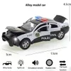 1 32 Alloy Charger Car Model Diecasts Toy Vehicles Simulation Sound And Light Pull Back Collection Toys Kids Gift 240129