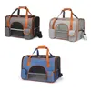 Sac à dos pour chat de compagnie respirant chien sac à bandoulière de voyage en plein air pour petits chiens chats emballage Portable transportant des fournitures pour animaux de compagnie 240124