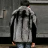 Autumn and Winter Mens Casual Designer Fur Grass Coat Fashion Thickened Warm Mink Trend KVY5