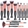 BS-MALL Makeup Brushes Stand Up Premium Foundation Powder Concealers Eye Shadows Makeup 16 Pcs Brush Set