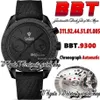 BBT Dark Side Moon BT311 92 44 51 01 005 Zegarek męski 9300 Chronograph Automatyczne czarne markery sztyftu ze stali nierdzewną Skórzanie Str276c