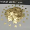 الحفلة ديكور 15G GLITTER PAPER Star Gold Confetti DIY الزفاف عيد ميلاد البالون مستلزمات الشجرة عيد الميلاد الدعائم مربع الجدول