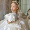 Girl Dresses Flower Dress Fluffy Layered Tulle Short Bubble Sleeve Sparkle Wedding Litter Child Communion Birthday Party