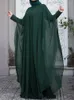 民族衣類ザンゼア女性シフォンアバヤイードムバレクイスラム教徒のドレス