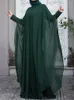 Ethnic Clothing ZANZEA Women Chiffon Abaya Eid Mubarek Muslim Dresses Robe Isamic Long Sleeve Hijab Vestidos Fashion Abayas For