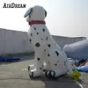 8mH (26ft) With blower wholesale Lovely giant inflatable Dalmatian dog balloon cartoon animal mascot for zoo Pet shop animals Hospital advertising