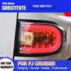 Für Toyota FJ Cruiser LED Rücklicht 07-20 Hinten Lampe Bremse Reverse Parkplatz Laufende Lichter Dynamische Streamer Drehen signal Rücklicht Montage