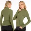 LU-088 2023 Yoga-Jacke für Damen, LL Define, Workout-Sportmantel, Fitnessjacke, Sport, schnell trocknend, Activewear-Oberteil, solides Sweatshirt mit Reißverschluss, Sportbekleidung, heißer Verkauf