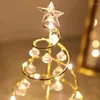 Decorações de Natal LED lâmpada de mesa cristal diamante árvore feriado sala de estar decoração pequena noite presente