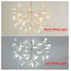 Hängslampor Sandyha Nordic Tree Pendant Lamp Lights Led Hanging Chandelier för Hall and Living Room Dinning Chandeliers Takljus Rattan YQ240201