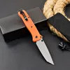 Special Offer BM537GY Pocket Folding Knife CPM-3V Stone Wash/Titanium Coating Tanto Blade Glass Fiber Handle Outdoor EDC Knives with Retail Box