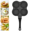 Pans Non-Stick Aluminum 4-Hole Pancake Pan Omelet Eggs Frying Pot Breakfast Maker Kitchen Utensil