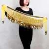 Stage Wear 165CM Belly Dance Waist Chain Suit Long Sequined Sheath Scarf Skirt Triangular Binder Exercise Clothing