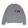 Herensweaters CB Latter Knit Jacquard Cole Sweater Heren Dames Kwaliteit losse sweatshirts