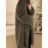 Shanli Dadi Faux Designer Fur Coat for Mens Winter Warm and Thickened Long Tuscan Fashion 709E