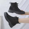 Boots Female Ankle Boots White Combat Booties Platform Footwear Chunky Work Short Shoes for Women Punk Style Autumn with Free Shipping