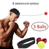 Boxing Reflex Ball Set 3 Difficulty Level Boxing Balls with Adjustable Headband for Punching Speed Reaction Agility Training 240122