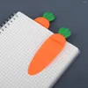 Segnalibro carota del fumetto di Kawaii per studente 3D Stereo Porta libri Raccoglitore Indice Divisore Lettore Cancelleria Materiale scolastico per ufficio