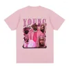 Męskie koszulki Rapper Young Thug Graphic Print T-shirt mężczyzn Mężczyzn Kobiety moda Hip Hop vintage T-shirty zwykłe bawełniane krótkie rękawe koszula