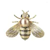 Brooches 1PC Insect Series Brooch Women Delicate Little Bee Crystal Rhinestone Pin Jewelry Gifts For Girl 2024