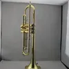 Instrumento de trompete profissional de três cores b-flat de alta qualidade, instrumento de jazz requintado e durável, tom de nível profissional, buzina de trompete
