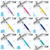 Stylos à bille en gros cristal métal stylo à bille arc-en-ciel étudiant écriture stylos à bille téléphone portable tactile diamant cadeau stylos école de Dhstc