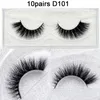 10ペアVisofree Mink Lashes 3D Mink Walseまつげ卸売自然まつげドラマチックなまつげ手作りフルストリップラッシュメイク240123