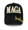 MAGA Hat Embroidery Hat Trump 2024 Черная красная бейсбольная хлопковая кепка для выборов 0202