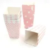 Present Wrap Paper Candy Popcorn Box/Cup Pink Blue Pastell Rainbow Birthday Baby Shower Table Seary