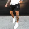 Calções masculinos novo 2 em 1 esporte correndo malha respirável shorts masculino duplo-deck jogging secagem rápida calções de ginásio fitness treino calções masculinos t240202