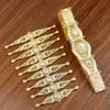 Sunspicems couleur or argent ceinture marocaine plastron cristal ensembles de Bijoux de mariage pour les femmes arabe Caftan Bijoux cadeau de mariée 240118