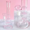 Straight Tube Honeycomb Perc Glass Bongs Hookahs Smoking Water Pipe Accessories Water Three Layers Oil Tag Dag Rig Tobacco