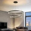 Hanglampen 110V220V Living Kroonluchter Sfeervol Huis Volledig spectrum Oogbescherming tegen blauwe kamer Slaapkamer Lichtring Eetkamer R