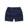 Haut et été mode né garçons vêtements formels ensemble coton barboteuse Shorts bébé Gentleman costume enfants vêtements ensembles 240131