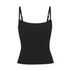 Women's Tanks KIM Kardashian Same Matching Elastic Cotton Suspender Vest With Letter-printed Undershirt