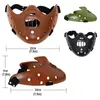 Party Supplies Bulex Horror The Silence of Lambs Hannibal Lecter Mask Scary Half Face Harts For Halloween Cosplay Costume Props