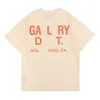 Camiseta masculina galerias verão manga curta dept designer tshirt dos homens e das mulheres t camisa manga de alta qualidade tshirt lettering graffiti c2