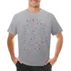 Polos pour hommes T-shirt confettis mode coréenne T-shirt noir haut d'été chemises surdimensionnées à manches longues