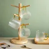 Jarra de vidro para garrafas de água, com tampa de filtro e bico de derramamento, resistente ao calor, para bebidas frias, garrafa de chá gelado caseiro