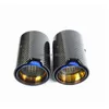 Muffler Blue M Performance Stainless Steel Exhaust End Tips Carbon Fiber Car Pipes 1 Pcs Drop Delivery Mobiles Motorcycles Parts Syst Dhwkt