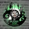 The Nightmare Before Christmas Theme DD Record Clock 3D Jack and Sally Film Hanging LED Wall Clock Creative Antique Clock Y200109280j