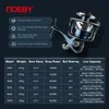 Noeby Spinning Fishing Reel 2500 3000 4000 5000 8000 10000 Max Drag 25kgアルミニウム塩水淡水回転釣り釣り240119