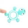 10PCS BPA Free Silicone Turtle Teething Chewable Pendant Nursing DIY Necklace Baby Pacifier Dummy Teether Toy Accessories 240125