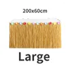 Party Decoration 2 Sizes Straw Color Luau Grass Table Skirt Hawaiian Summer Theme Supplies For Tropical Hawaii Decorations